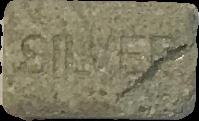 Silver (Gris Claro) - MDMA 196mg (Front) sample 2020-10-06_silver_grisclaro