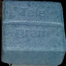 Telegram (Azul claro) - MDMA 160mg (Front) sample 2020-10-08_telegram_azulclaro