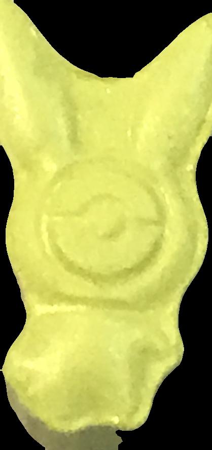 Plusle (Amarillo claro) - 2C-B 15mg (Front) pill — lab-tested sample