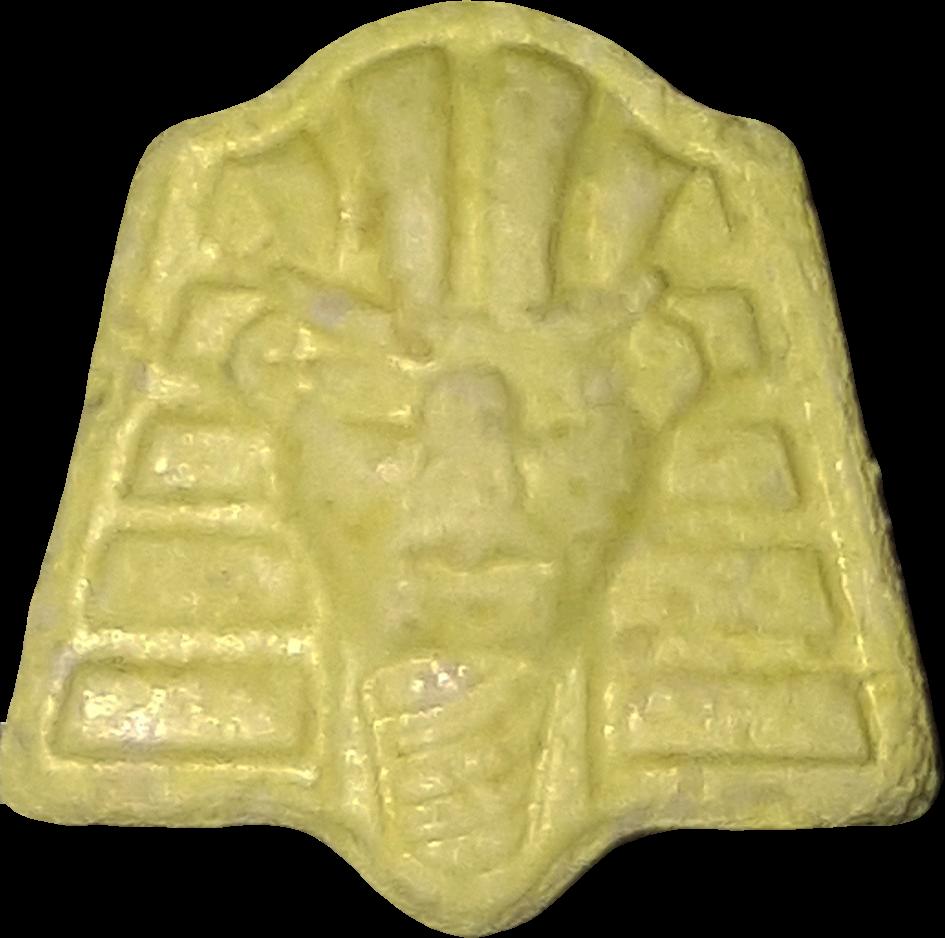 Faraón (Amarillo claro) - MDMA 236mg (Front) sample 2020-10-29_faran_amarilloclaro