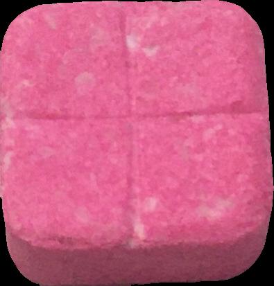 Instagram (Rosa) - MDMA 167mg (Front) pill — lab-tested sample