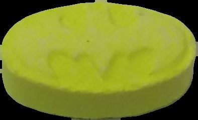 Batman (Amarillo) - 2C-B 11mg (Front) sample 2020-11-03_batman_amarillo