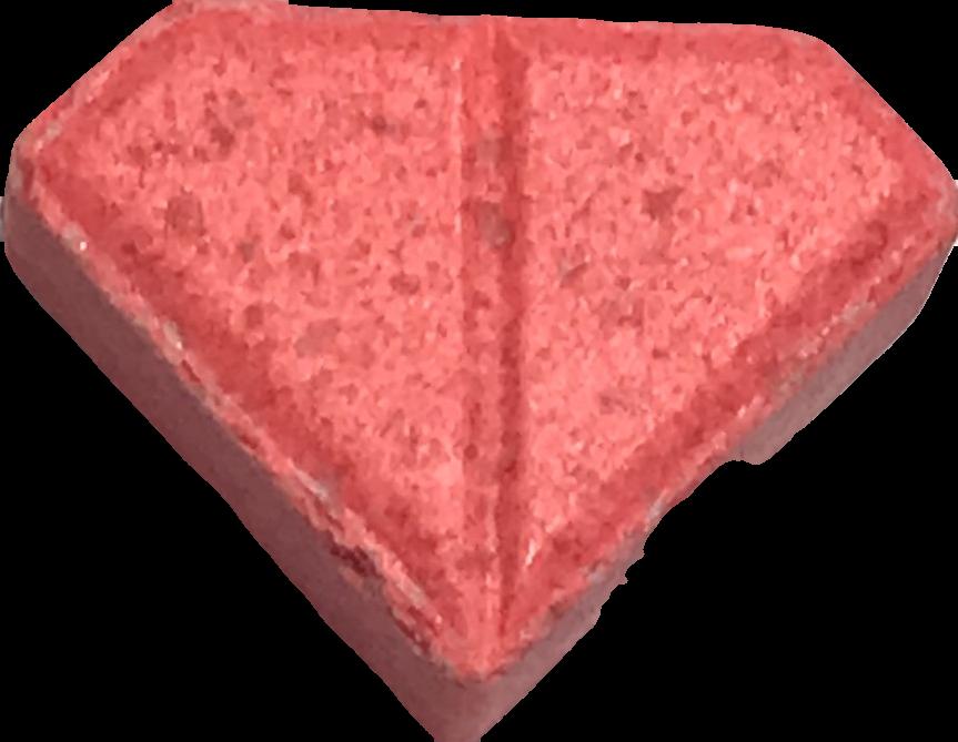 Punisher (Rosa) - MDMA 154mg (Front) sample 2020-12-15_punisher_rosa