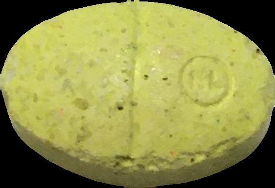 Skittles (Amarillo) - MDMA 200mg (Front) sample 2020-12-22_skittles_amarillo