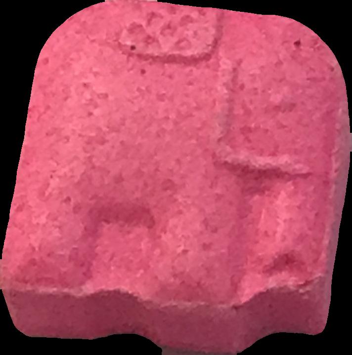 Elefante (Rosa) - MDMA 152mg (Front) sample 2021-01-05_elefante_rosa