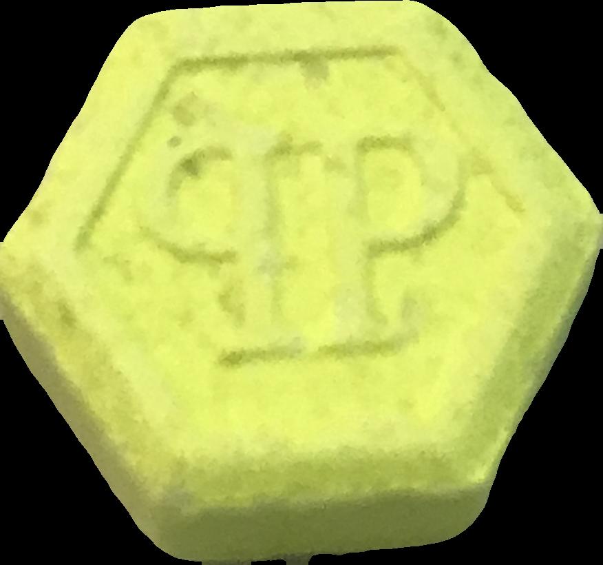 Phillip Plein (Amarillo) - MDMA 319mg (Front) sample 2021-01-12_phillipplein_amarillo