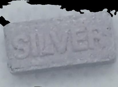 Silver (Gris Claro) - MDMA 161mg (Front) sample 2021-02-18_silver_grisclaro