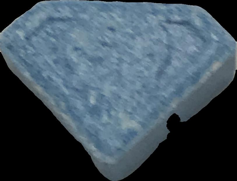 Punisher (Azul) - MDMA 180mg (Front) sample 2021-02-25_punisher_azul