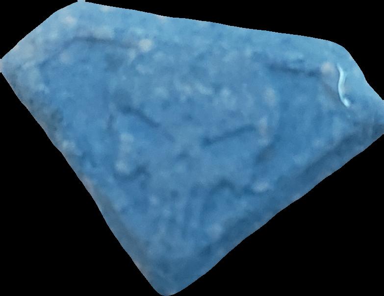 Punisher (Azul) - MDMA 257mg (Front) sample 2021-03-04_punisher_azul