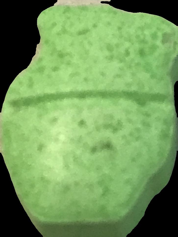 Granada (Verde) - MDMA 186mg (Front) pill — lab-tested sample