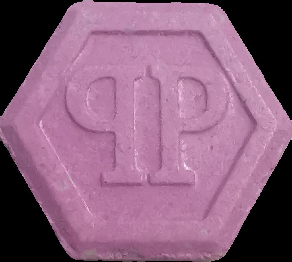 Phillip Plein (Rosa) - MDMA 97mg (Front) sample 2021-04-13_phillipplein_rosa