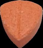 Tesla (Naranja) - MDMA 210mg (Front) pill — lab-tested sample