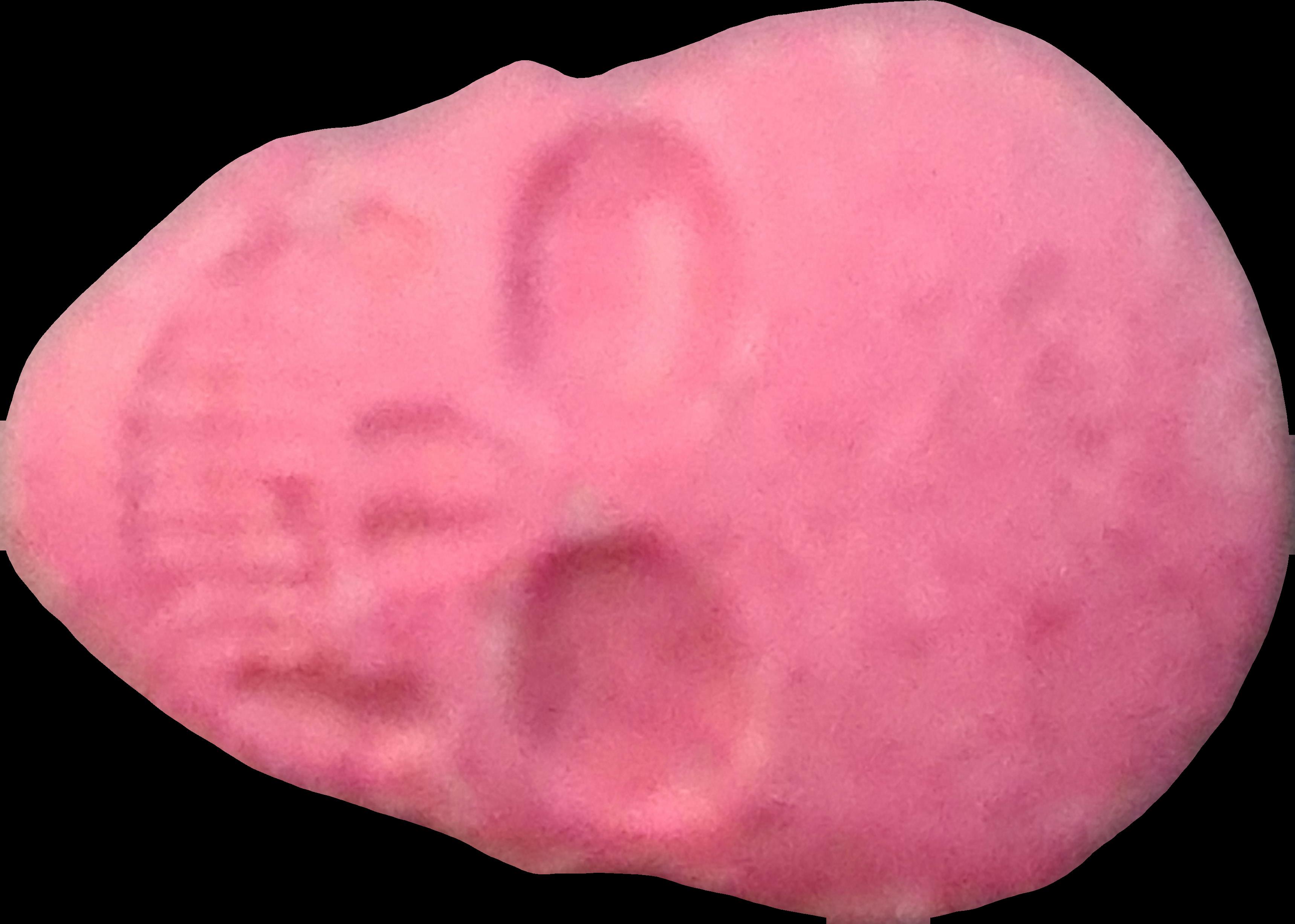 Calavera (Rosa) - MDMA 229mg (Front) pill — lab-tested sample