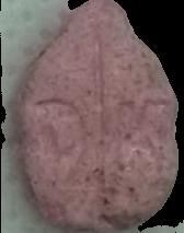 Donkey Kong (Rosa Claro) - MDMA 305mg (Front) pill — lab-tested sample