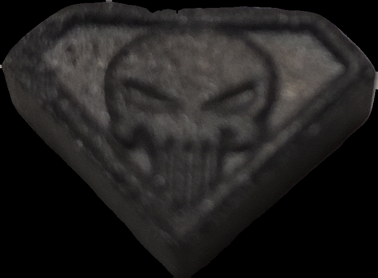 Punisher (Negro) - MDMA 179mg (Front) sample 2021-06-17_punisher_negro