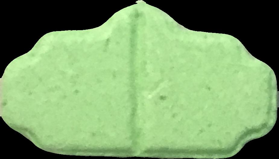 Trojka (Verde) - MDMA 124mg (Front) sample 2021-07-15_trojka_verde