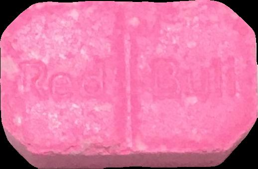 Red Bull (Rosa) - MDMA 240mg (Front) sample 2021-07-20_redbull_rosa