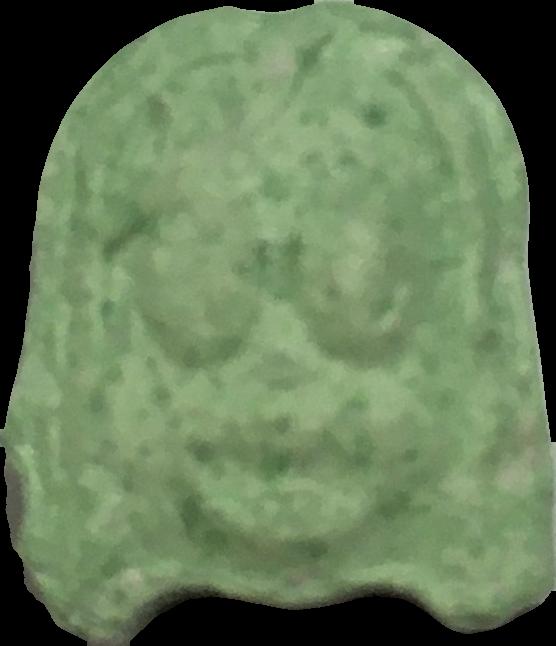Sixty Nine/69 (Verde Claro) - MDMA 250mg (Front) sample 2021-07-20_sixtynine69_verdeclaro