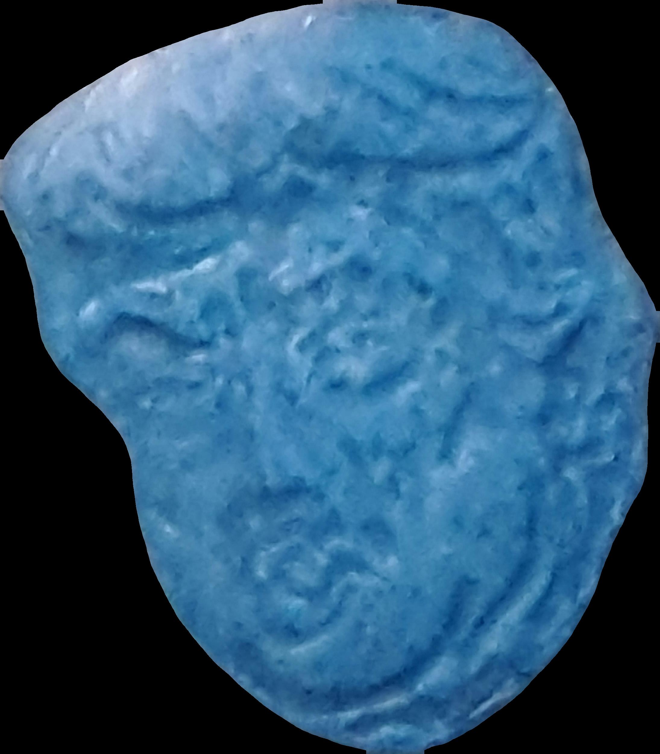 Trump (Azul) - MDMA 107mg (Front) pill — lab-tested sample