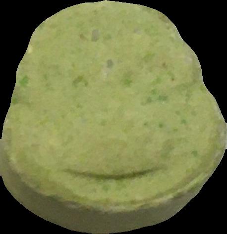 Tortuga (Verde) - MDMA 172mg (Front) pill — lab-tested sample