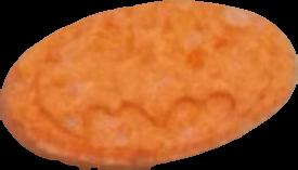 Batman (Naranja Claro) - MDMA 202mg (Front) sample 2021-09-16_batman_naranjaclaro