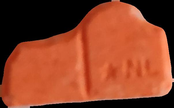 Fanta (Naranja Oscuro) - MDMA 151mg (Front) sample 2021-09-23_fanta_naranjaoscuro