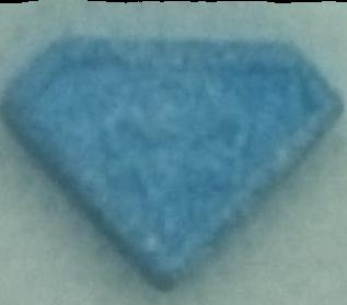 Punisher (Azul) - MDMA 109mg (Front) sample 2021-09-30_punisher_azul