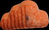 SoundCloud (Naranja) - MDMA 243mg (Front) pill — lab-tested sample