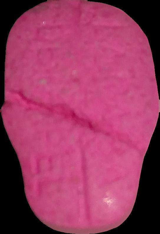 Casa de papel (Rosa Oscuro) - MDMA 175mg (Front) sample 2021-10-19_casadepapel_rosaoscuro