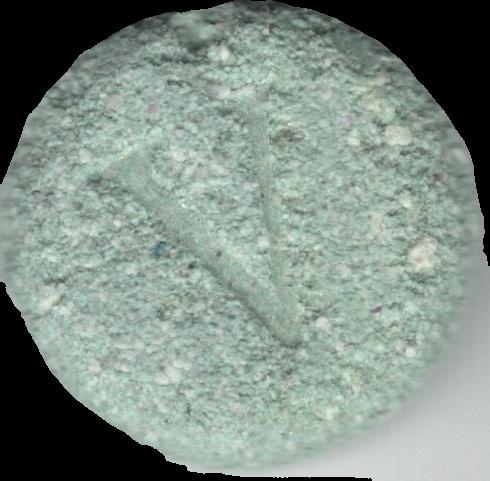 Versace (Verde Claro) - MDMA 12mg (Front) sample 2021-10-26_versace_verdeclaro