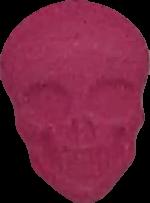 Calavera (Rosa) - MDMA 107mg (Front) sample 2021-11-11_calavera_rosa