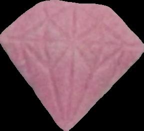 Diamante (Rosa Claro) - MDMA 164mg (Front) pill — lab-tested sample