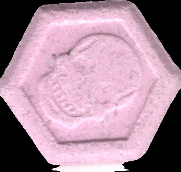 Phillip Plein (Rosa) - MDMA 205mg (Front) sample 2021-11-16_phillipplein_rosa