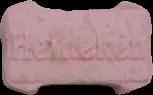 Heineken (Rosa) - MDMA 98mg (Front) sample 2021-12-02_heineken_rosa