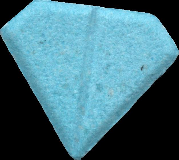 " (No usar) (Azul claro) - MDMA 241mg (Front) sample 2021-12-14_nousar_azulclaro