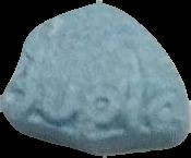 Duplo (Azul claro) (Front) pill — lab-tested sample