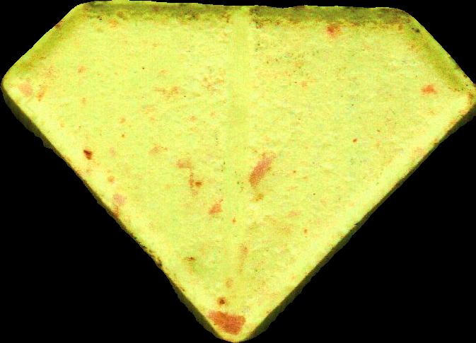 Punisher (Amarillo) - MDMA 120mg (Front) sample 2022-08-19_punisher_amarillo