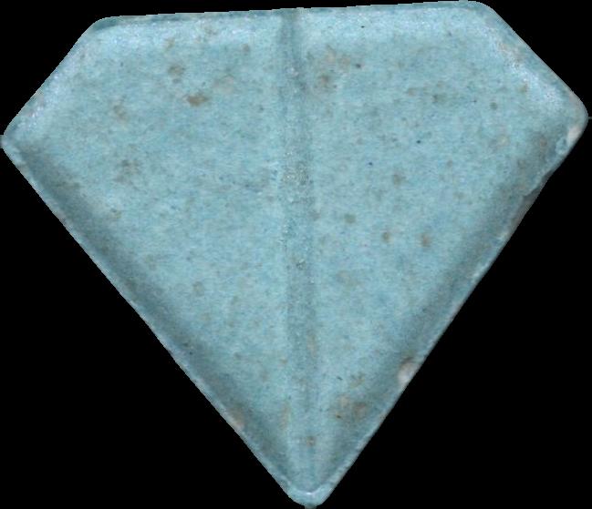 Punisher (Azul claro) - MDMA 174mg (Front) sample 2022-08-20_punisher_azulclaro