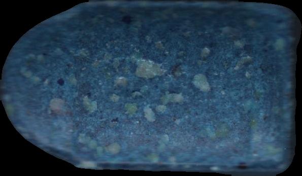 Bala 9mm (Azul) - MDMA 166mg (Front) sample 2022-08-22_bala9mm_azul