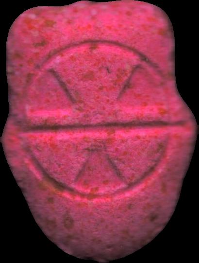 Kim Jong-Un (Rosa) - MDMA 78mg (Front) pill — lab-tested sample