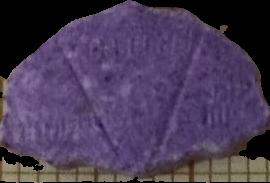 Inner/Sinner Cerberus (Morado) - MDMA 202mg (Front) sample 2022-08-26_innersinnercerberus_morado