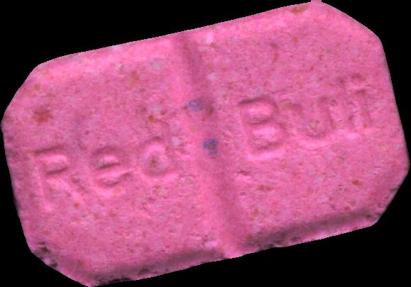 Red Bull (Rosa) - MDMA 83mg (Front) sample 2022-09-13_redbull_rosa
