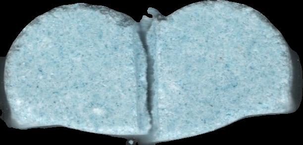 Trip Advisor (Azul claro) (Front) pill — lab-tested sample