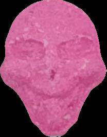 Saw (Rosa) - MDMA 168mg (Front) pill — lab-tested sample