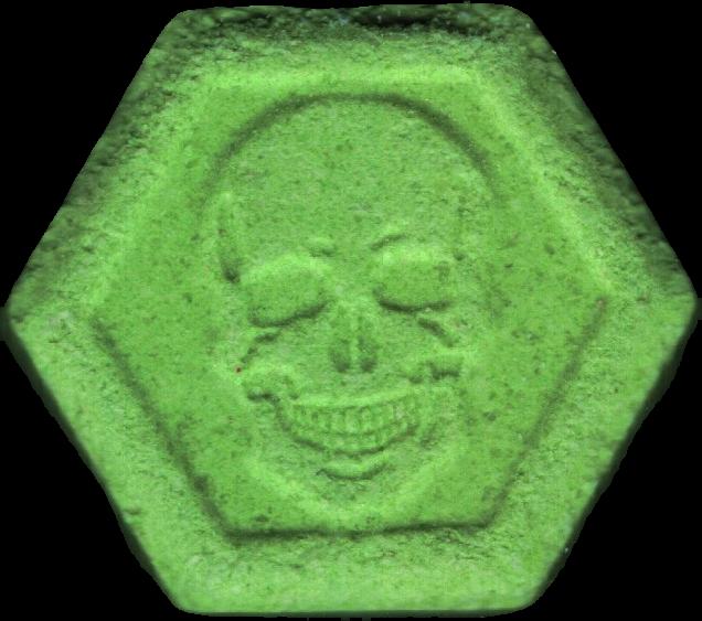 Phillip Plein (Verde Claro) - MDMA 151mg (Front) sample 2022-09-20_phillipplein_verdeclaro