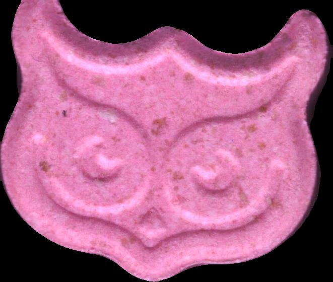 Búho-Panama (Rosa Claro) - MDMA 105mg (Front) sample 2022-09-27_bhopanama_rosaclaro