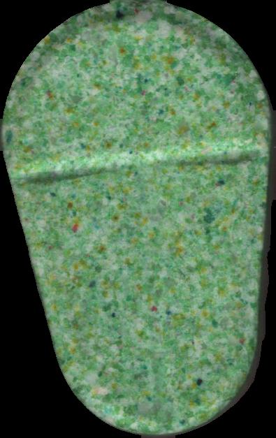 Breaking Bad (Multicolor) - MDMA 119mg (Front) sample 2022-10-04_breakingbad_multicolor