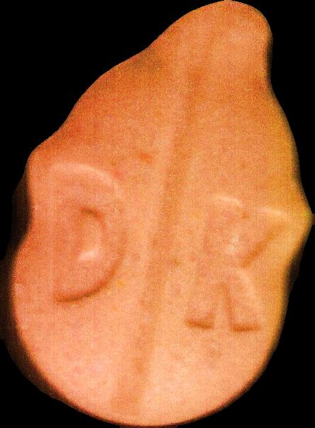 Donkey Kong (Naranja) - MDMA 232mg (Front) sample 2022-10-04_donkeykong_naranja