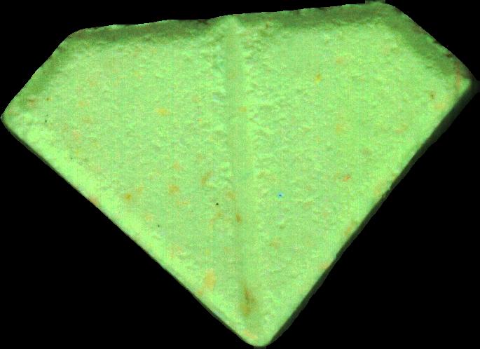 Punisher (Amarillo) - MDMA 63mg (Front) sample 2022-10-04_punisher_amarillo