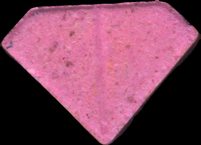Punisher (Rosa) - MDMA 83mg (Front) sample 2022-10-17_punisher_rosa